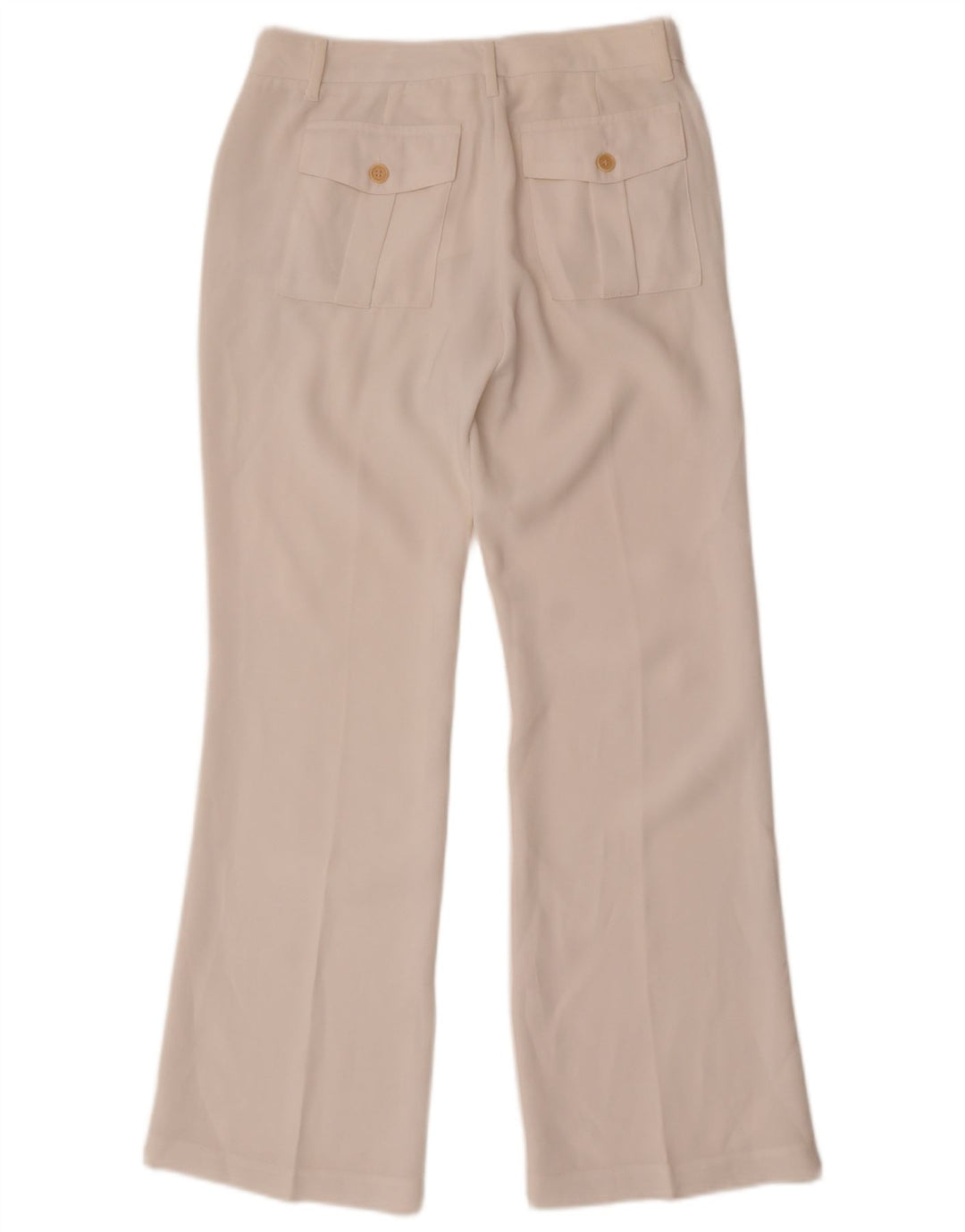 Pantaloni chino bootcut da donna Benetton W28 L30 bianchi