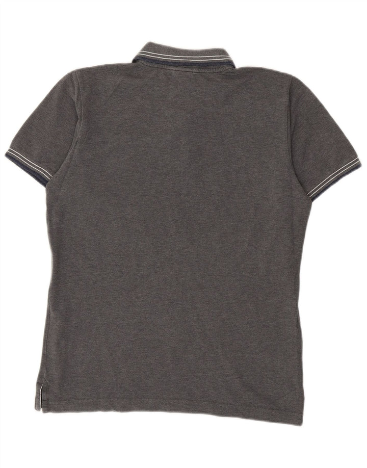 Polo da uomo North Sails in cotone grigio medio