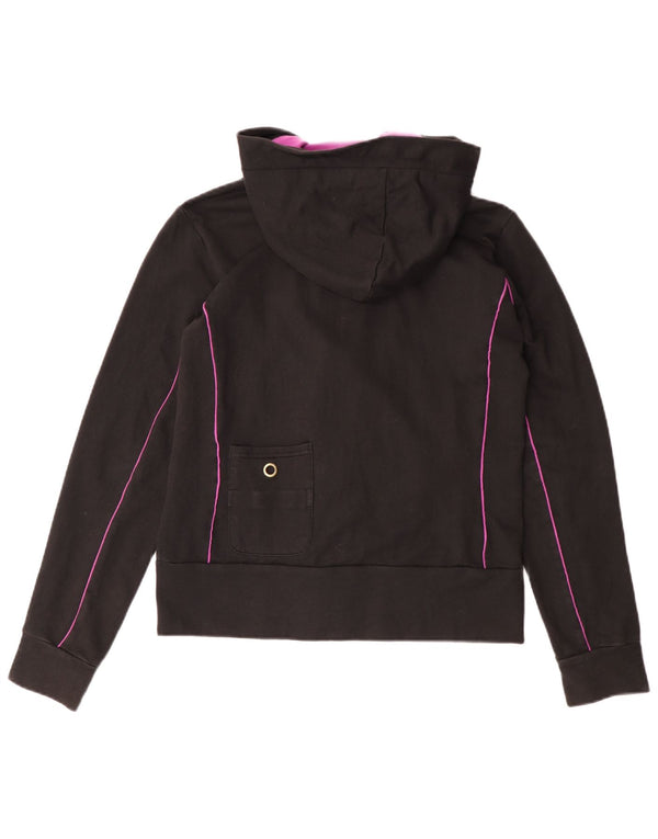 Felpa con cappuccio e zip da donna PUMA UK 12 cotone nero medio