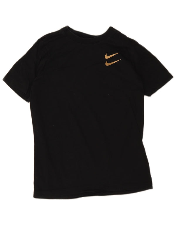Nike Boys Swoosh Graphic T-Shirt Top 10-11 Years Medium Black