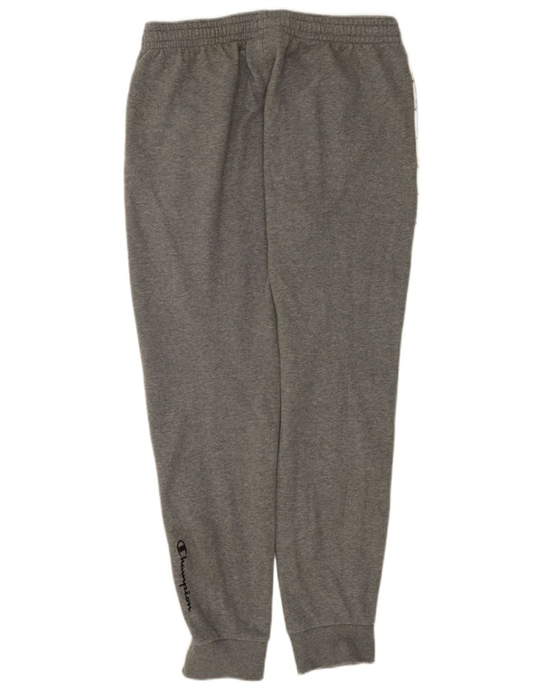 Pantaloni da tuta con grafica da donna Champion Joggers UK 16 Large Grigio Cotone