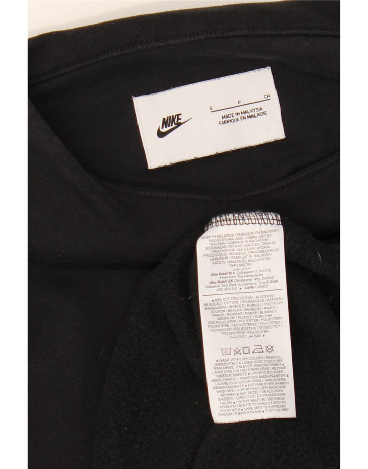Felpa oversize da donna NIKE con maniche a 3/4, taglia UK 10, piccola, nera
