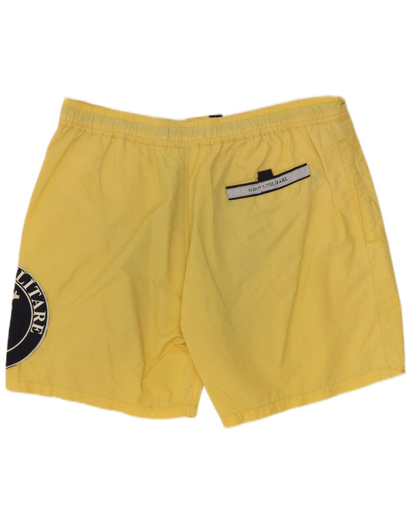 Marina Militare Pantaloncini da bagno grafici da uomo XL Giallo Poliammide