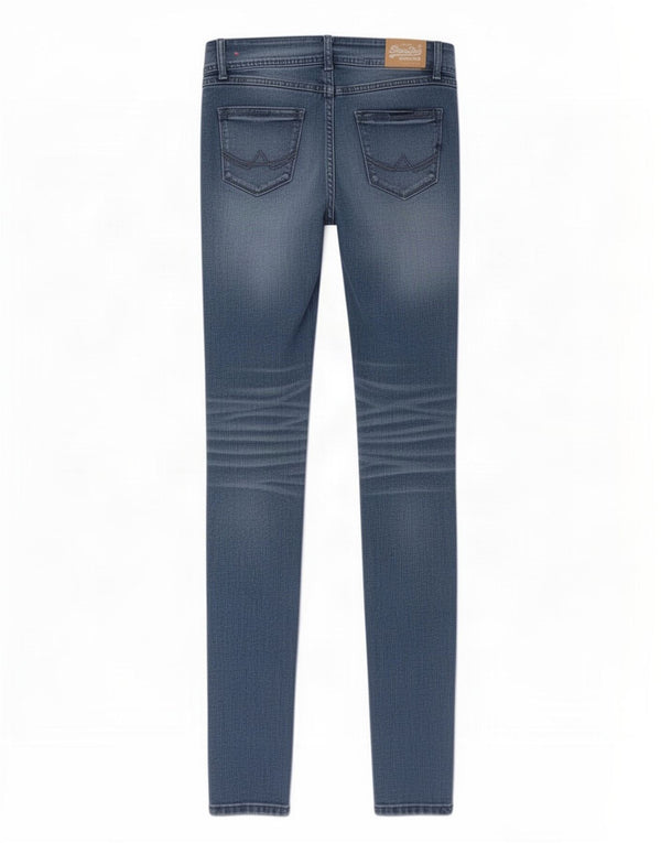 Jeans skinny da donna Superdry W29 L32 cotone blu