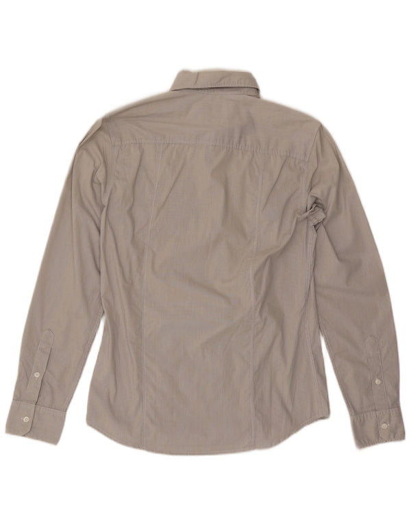 Camicia Uomo Guess Cotone Gessato Grigio Medio