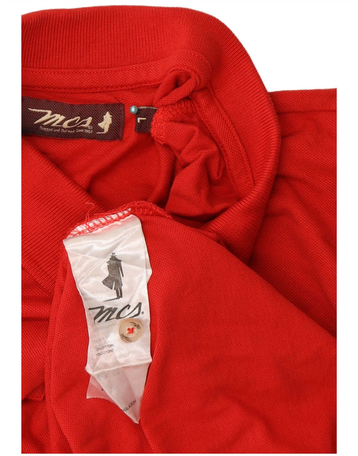 Polo da uomo Marlboro Classics grande rossa in cotone