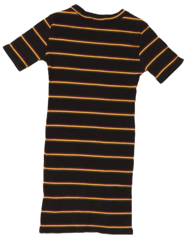 Vestito aderente a maniche corte Trafaluc da donna Zara UK 10 piccolo a righe nere