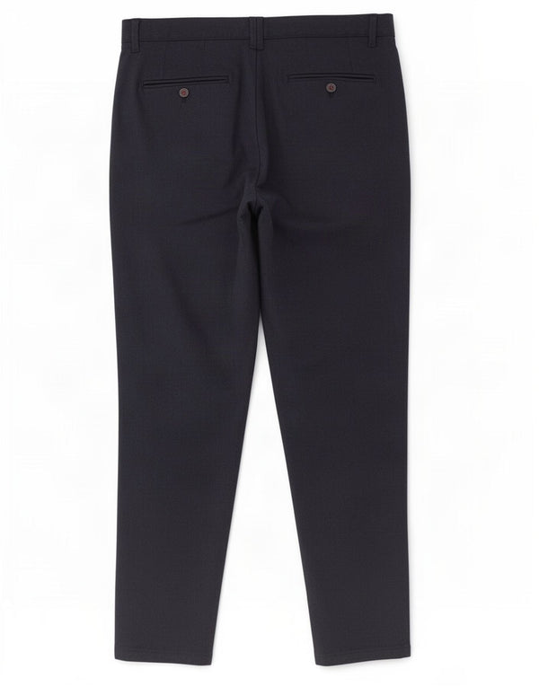 Pantaloni chino slim da uomo Zara EU 42 Large W32 L29 Blu navy