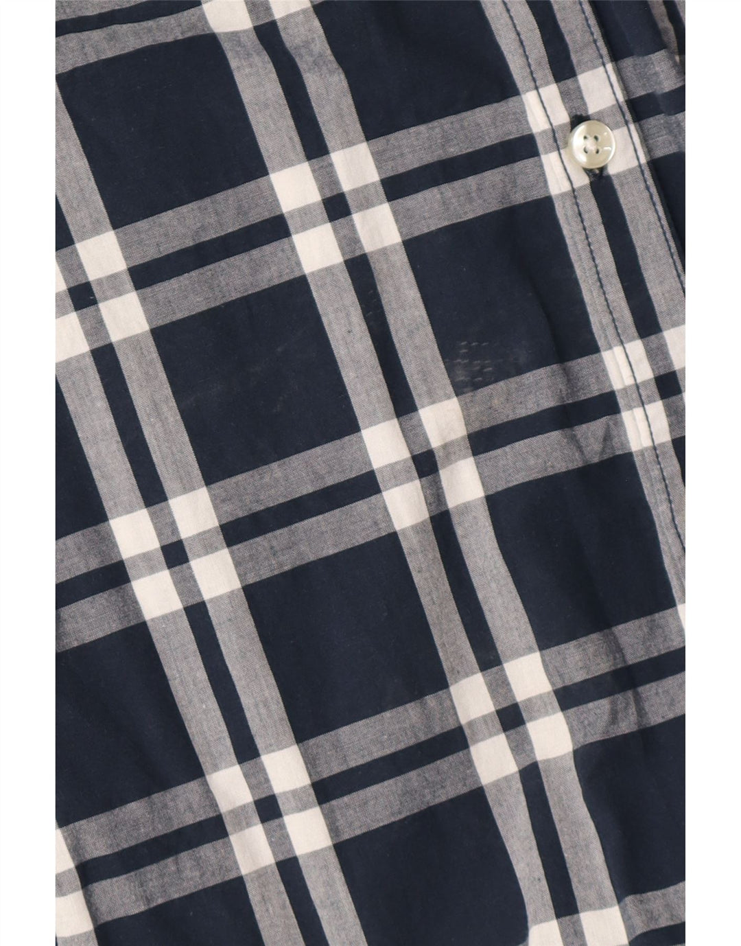 Camicia a maniche corte da uomo Jack & Jones in cotone a quadri blu navy medio