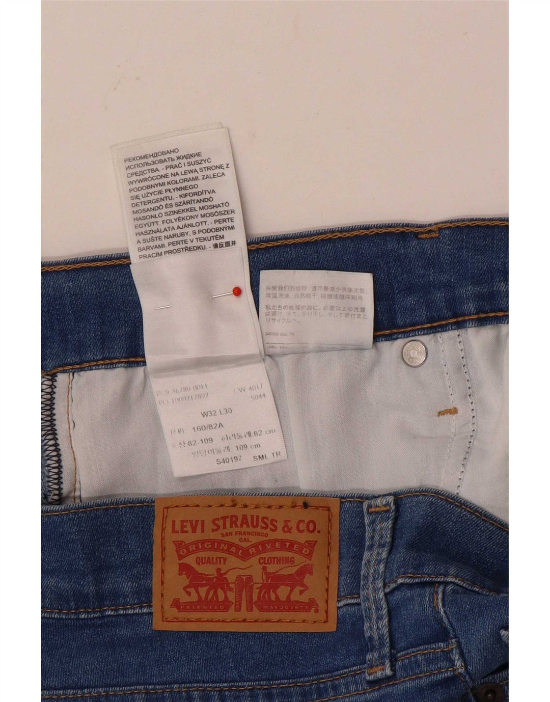 Jeans skinny da donna Levi's W32 L30 cotone blu