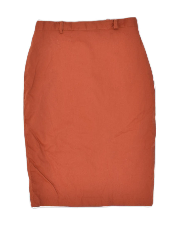 Gonna tubino da donna VINTAGE IT 44 media W28 cotone marrone