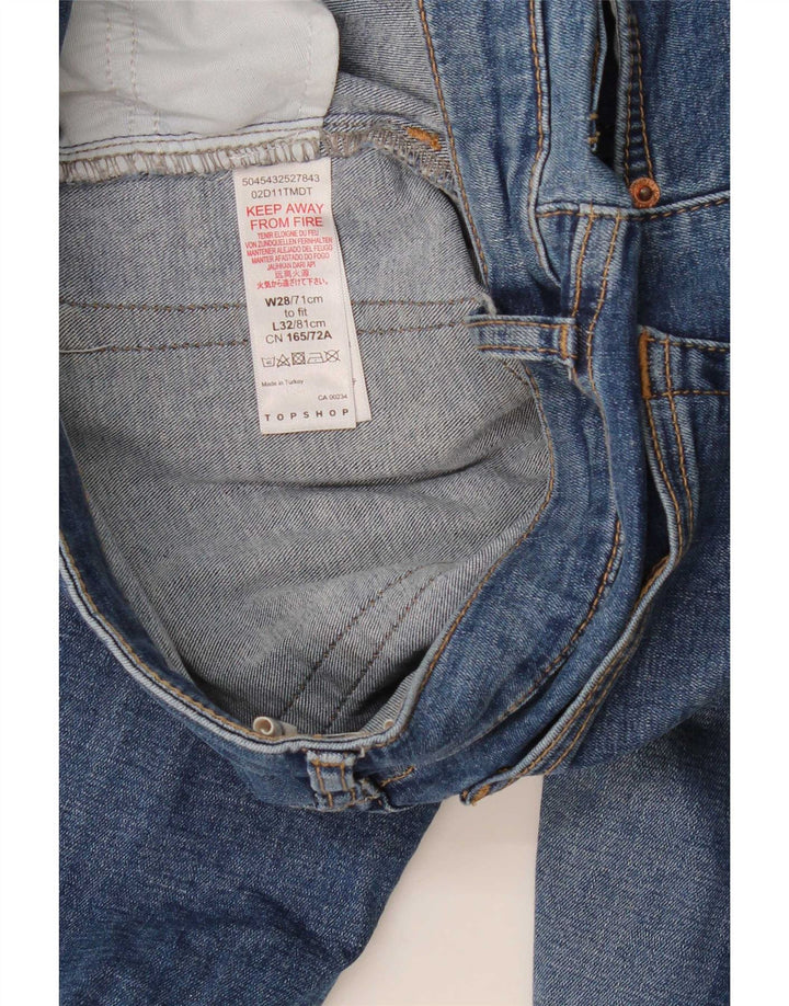 Jeans svasati da donna Topshop W28 L32 cotone blu