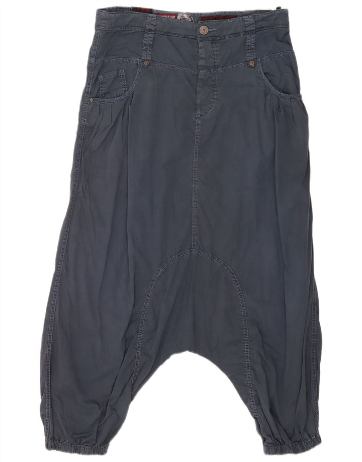 Pantaloni Harem da donna KHUJO W30 L29 cotone blu navy