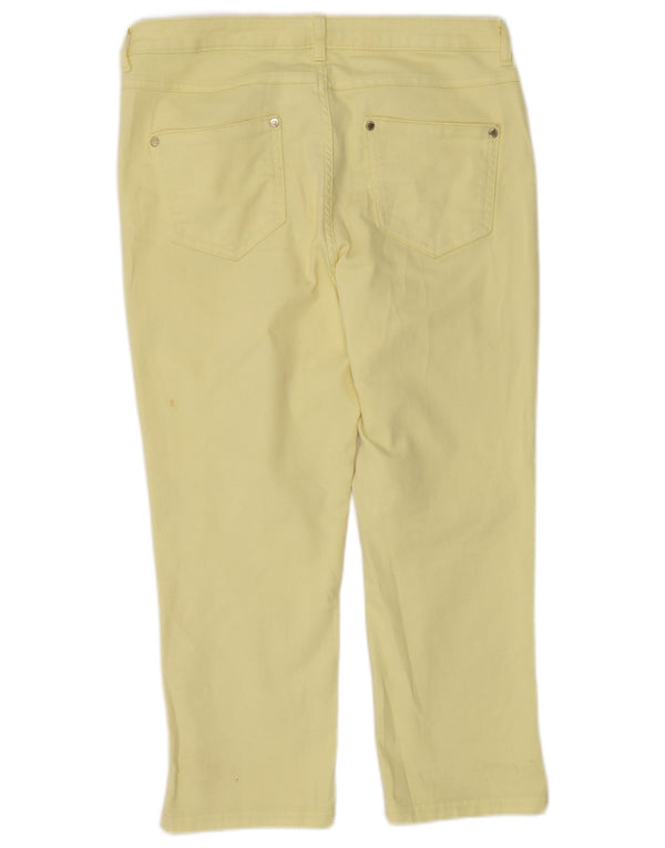Pantaloni corti Marks & Spencer da donna Per Una UK 12 Medium W32 L22 Giallo