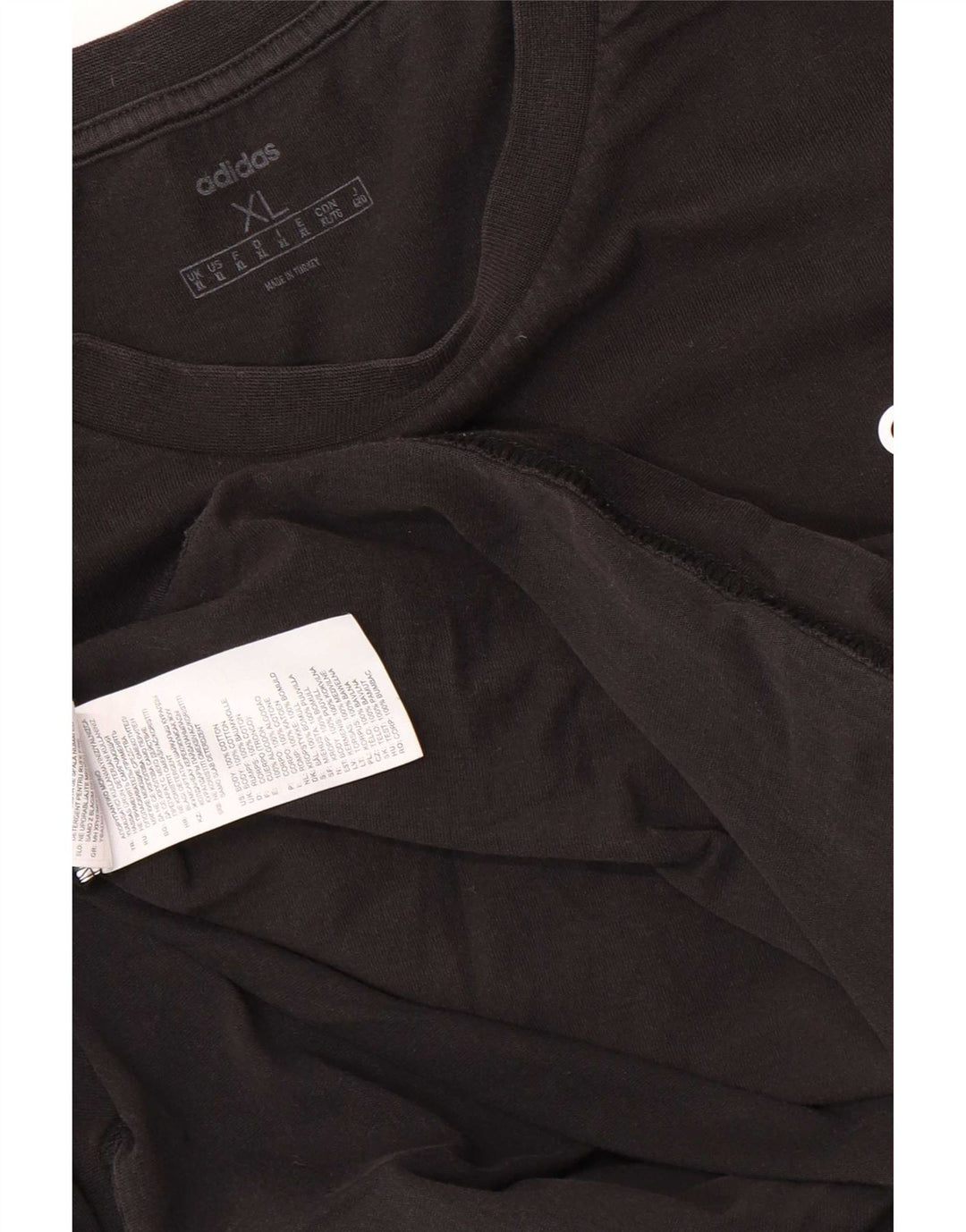 T-shirt da uomo Adidas Top XL in cotone nero