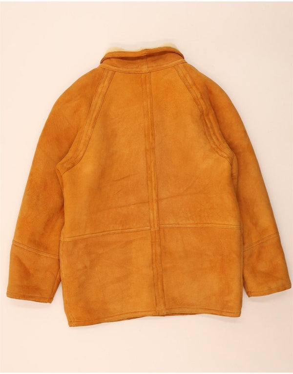 Giacca in shearling vintage da uomo IT 56 XL Shearling marrone