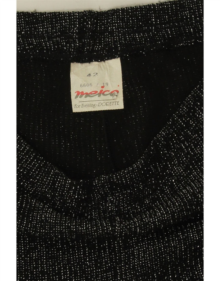 Leggings da donna Meico IT 42 Poliacrilico medio nero screziato