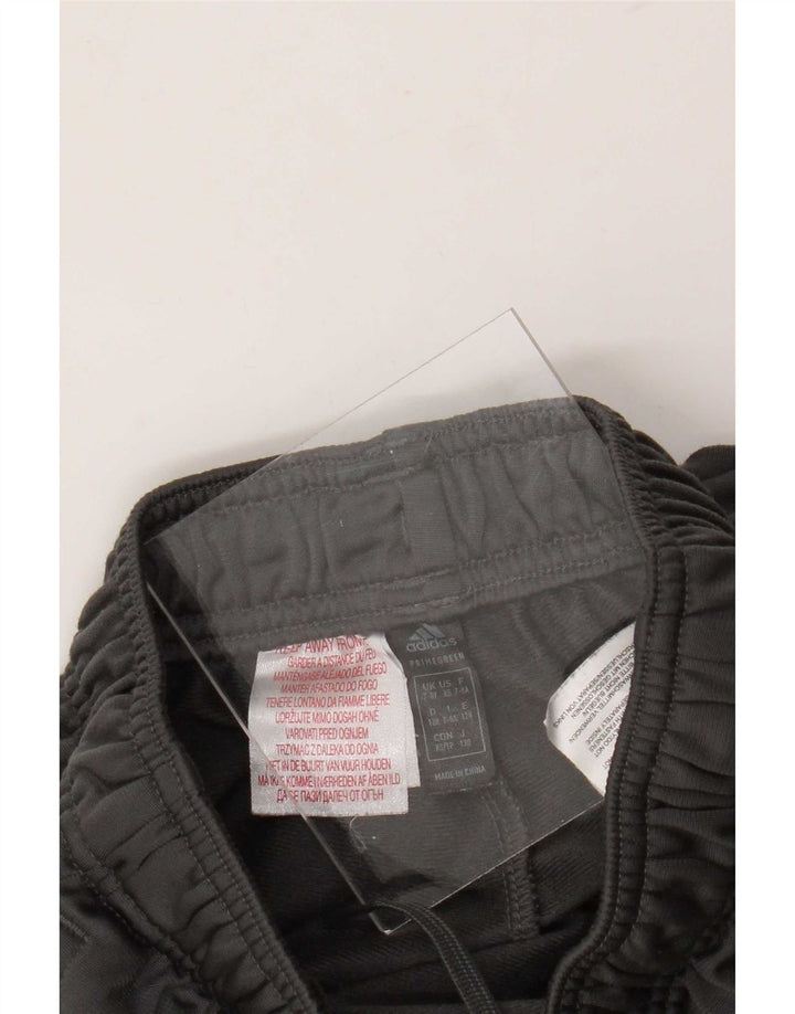 Pantaloni della tuta da ragazzo Adidas 7-8 anni in poliestere grigio