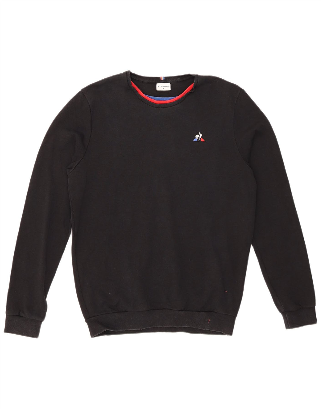 Felpa da uomo LE COQ SPORTIF Maglia media in cotone nero