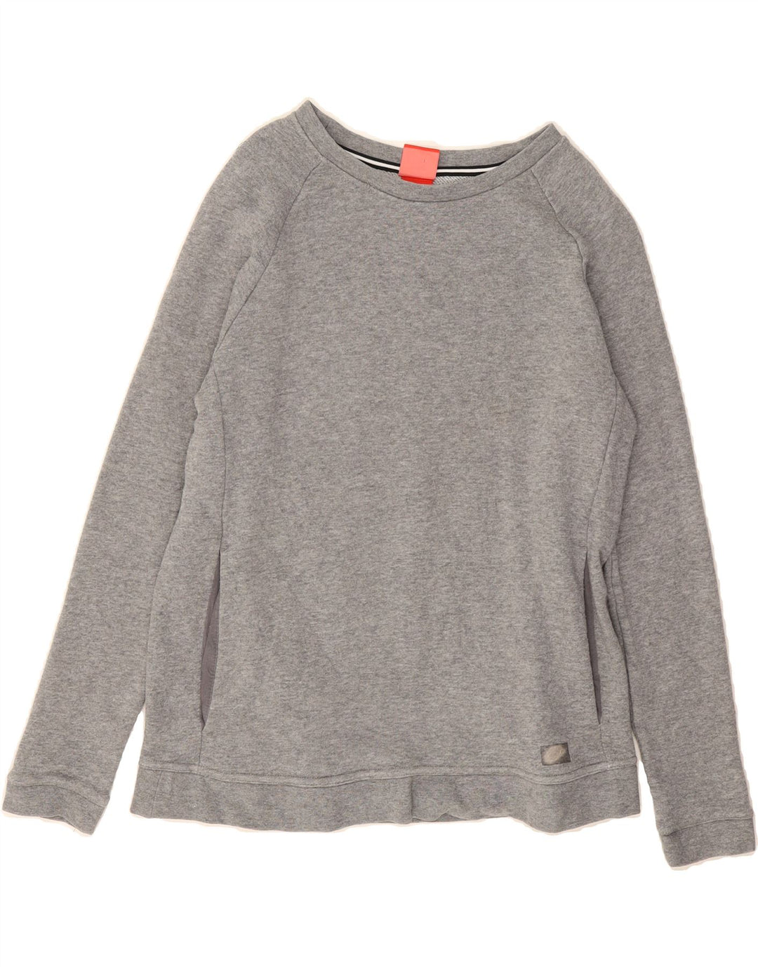 NIKE Womens Sweatshirt Jumper UK 10 Small Grey Polyester Vintage Nike and Second-Hand Nike from Messina Hembry 