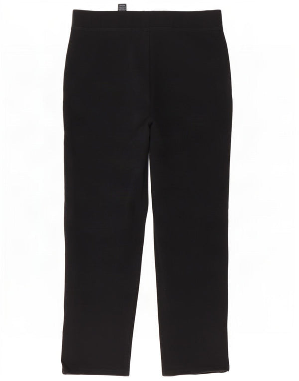Pantaloni dritti da donna Marks & Spencer UK 16 grandi cotone nero