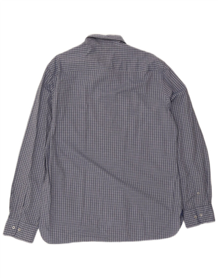 Camicia casual da uomo Massimo Dutti XL in cotone a quadri blu