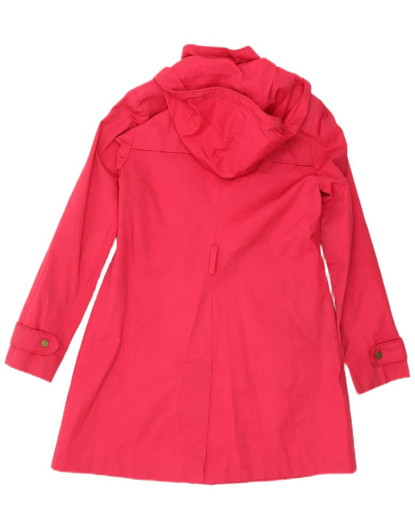 Trench con cappuccio da donna Tommy Hilfiger UK 10 piccolo cotone rosa