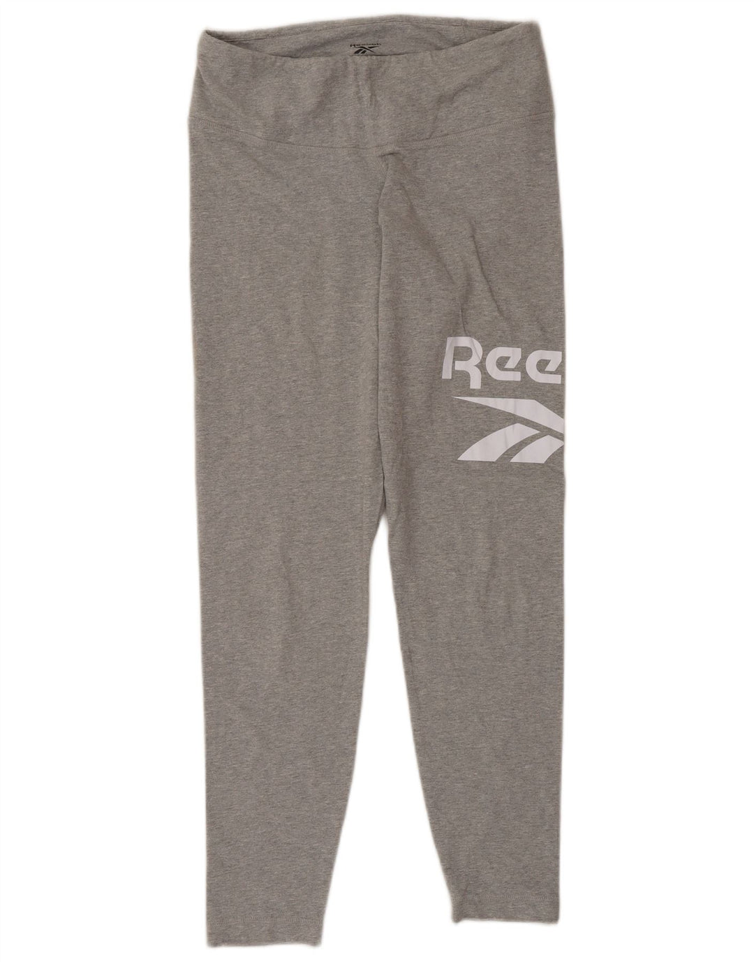 Leggings grafici da donna Reebok UK 12/14 Cotone grigio medio