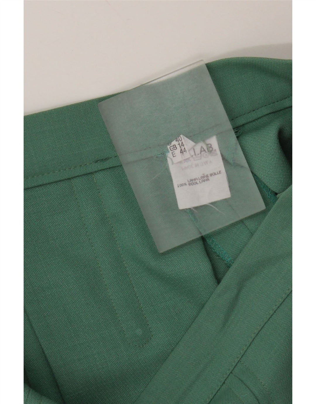 Set vintage da donna a 1 bottone e 2 pezzi UK 12 medio W28 acetato verde