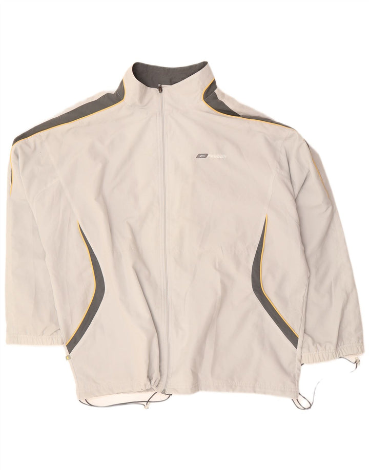 Giacca da tuta da uomo Reebok 2XL Poliestere color block grigio