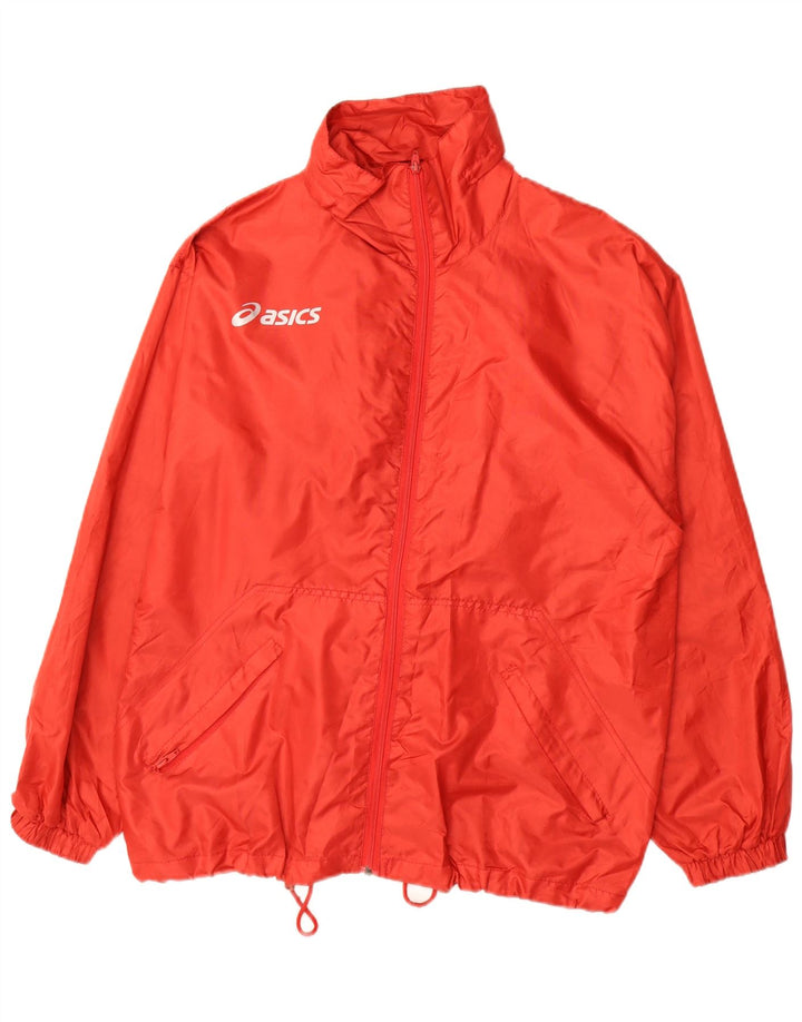 Giacca antipioggia ASICS da uomo UK 36 Small rossa in poliestere