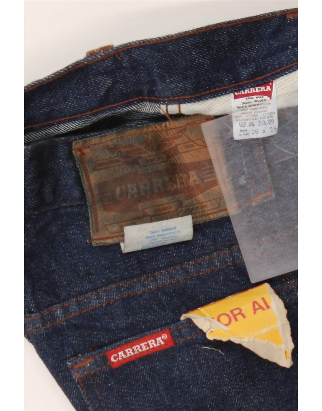 Jeans dritti da donna CARRERA W26 L35 cotone blu navy