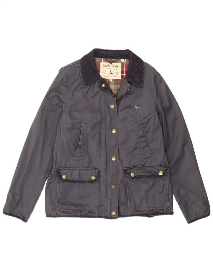 Giacca multiuso da donna Jack Wills UK 14 grande cotone blu navy