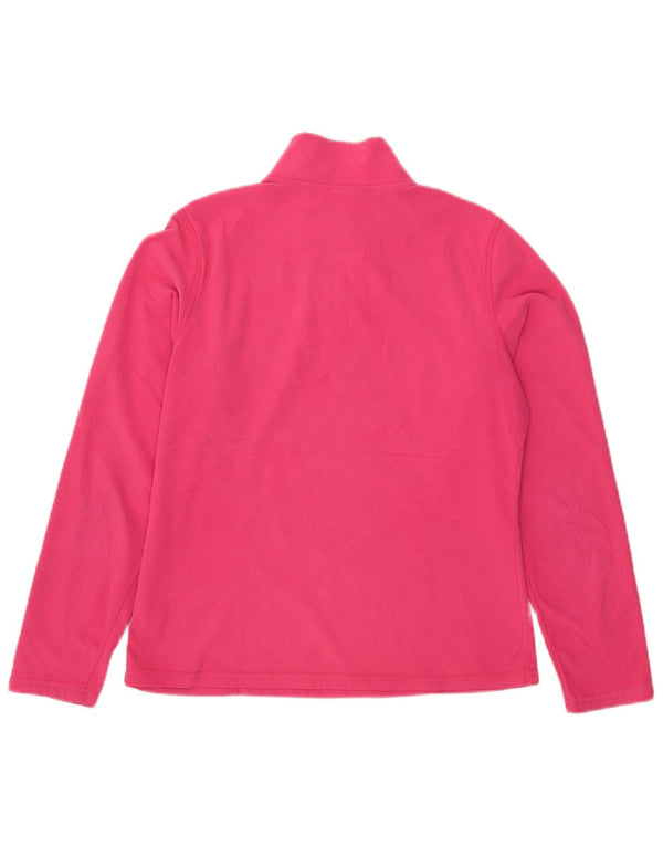 Maglione in pile da donna con collo e zip The North Face UK 12 Poliestere rosa medio