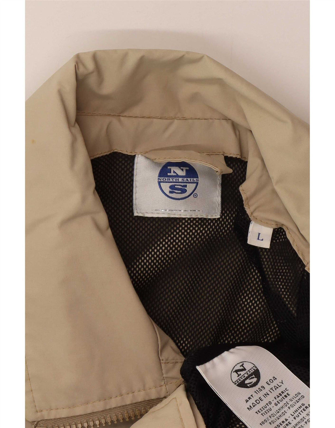 Giubbotto bomber da uomo North Sails UK 40 Large Beige in poliammide
