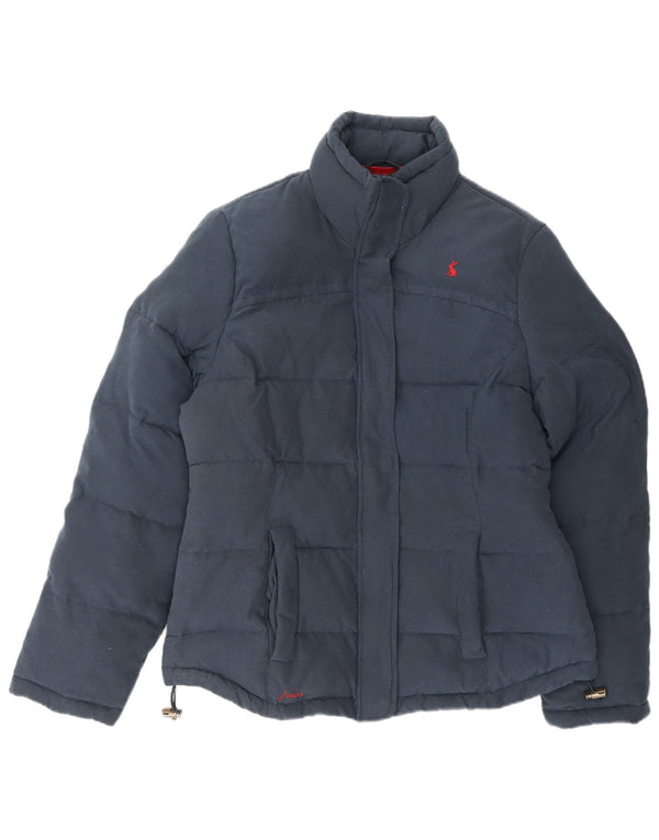 Giacca imbottita da donna Joules UK 12 poliestere medio blu navy