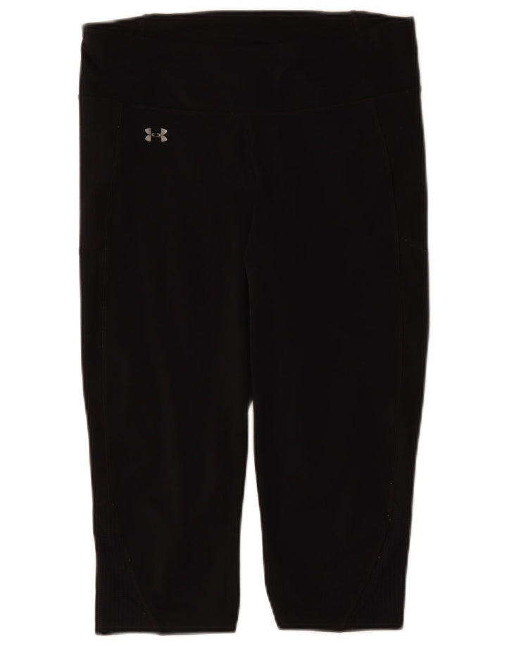 Leggings Capri grafici da donna Under Armour UK 14 grande poliestere nero