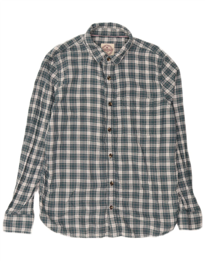 Camicia da uomo Fat Face in cotone a quadri verde medio