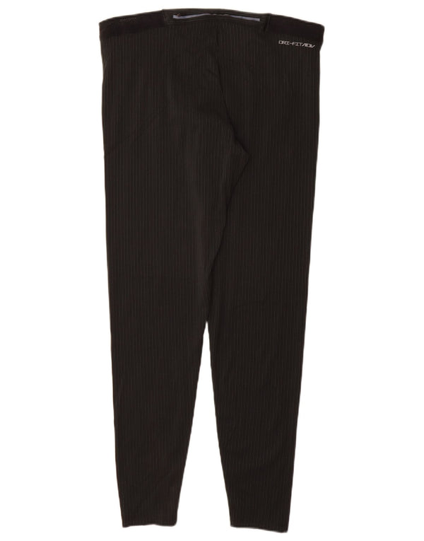 Leggings Dri Fit da donna NIKE UK 18 XL poliestere gessato nero