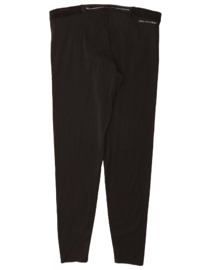 Leggings Dri Fit da donna NIKE UK 18 XL poliestere gessato nero