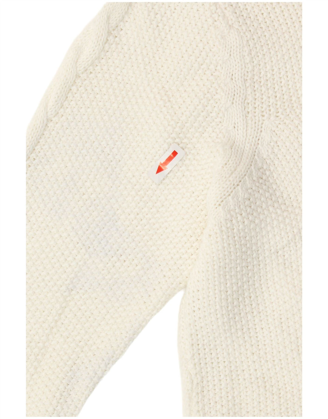 Maglione maglione con scollo a barca da donna Oasis UK 14 Cotone bianco medio