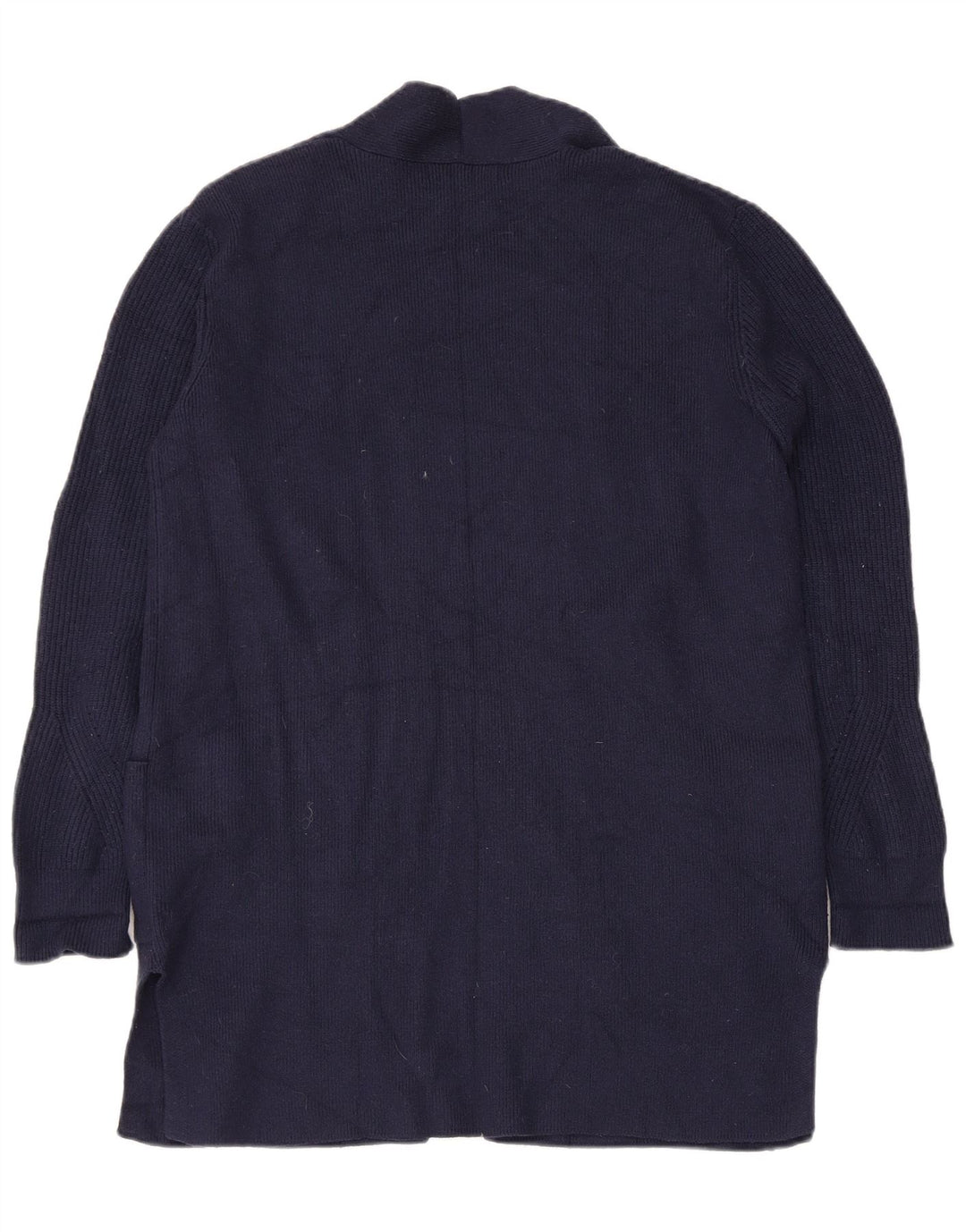 Maglione cardigan lungo da donna Marks & Spencer UK 12 medio blu navy