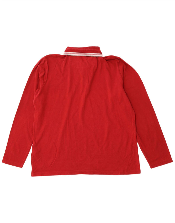 Polo HUGO BOSS da uomo a maniche lunghe dal taglio moderno 2XL in cotone rosso
