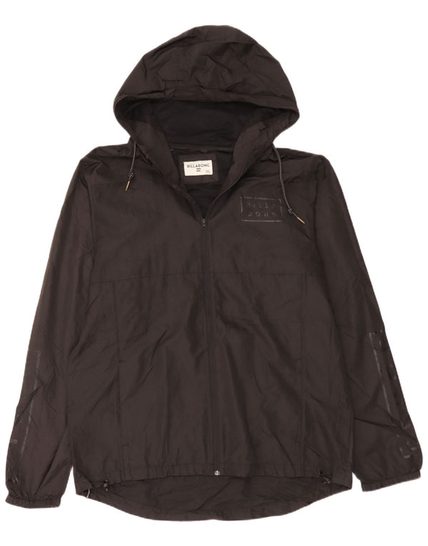 Giacca antipioggia da uomo con cappuccio grafico Billabong UK 44 2XL poliestere nero