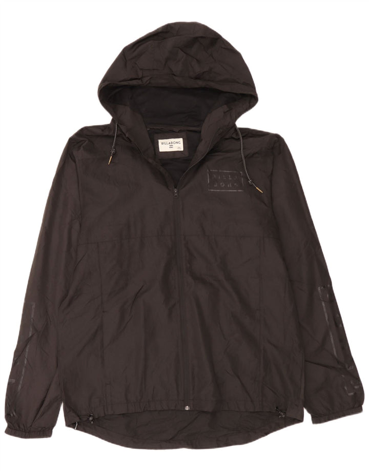 Giacca antipioggia da uomo con cappuccio grafico Billabong UK 44 2XL poliestere nero