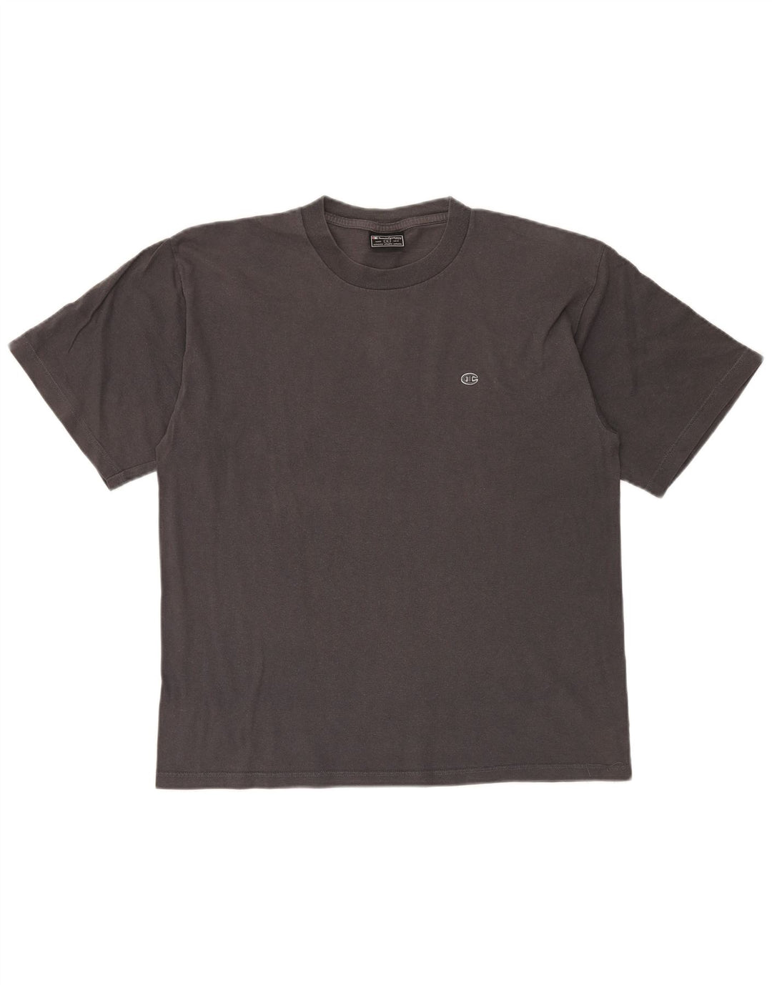 T-shirt grafica da uomo Champion Top grande in cotone grigio
