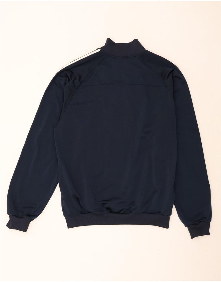 Giacca da ginnastica da uomo Adidas grande in poliestere blu navy