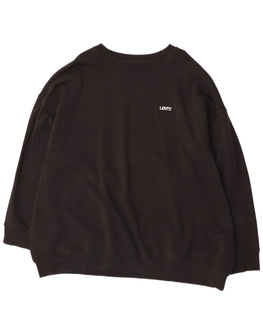 Levi's Uomo Felpa con vestibilità rilassata Maglione 5XL Cotone nero
