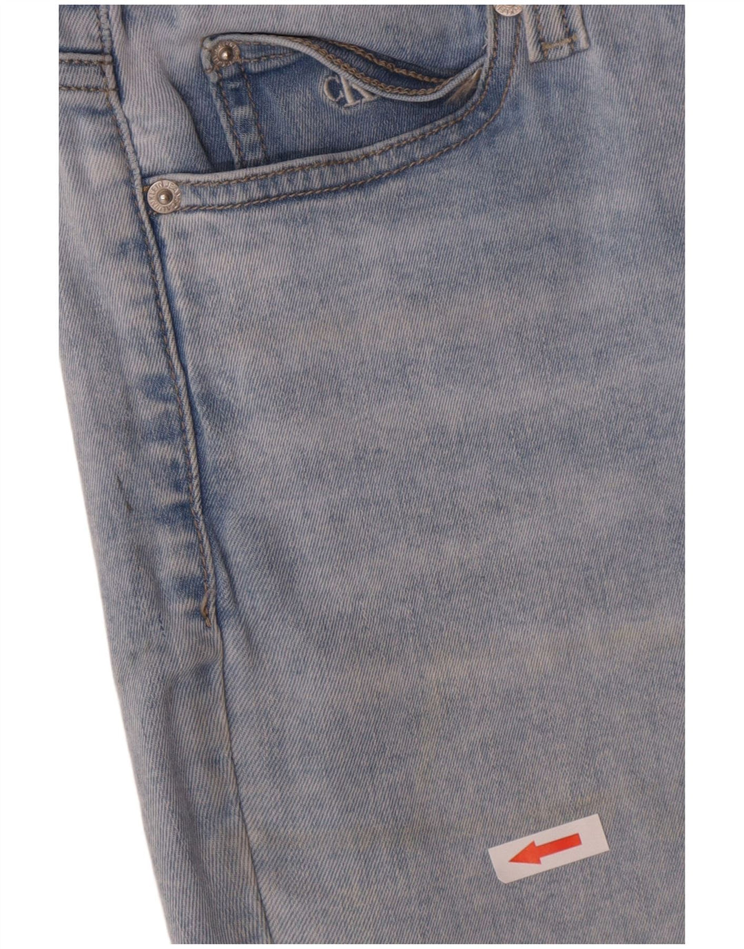 Jeans slim da donna Calvin Klein W30 L27 cotone blu