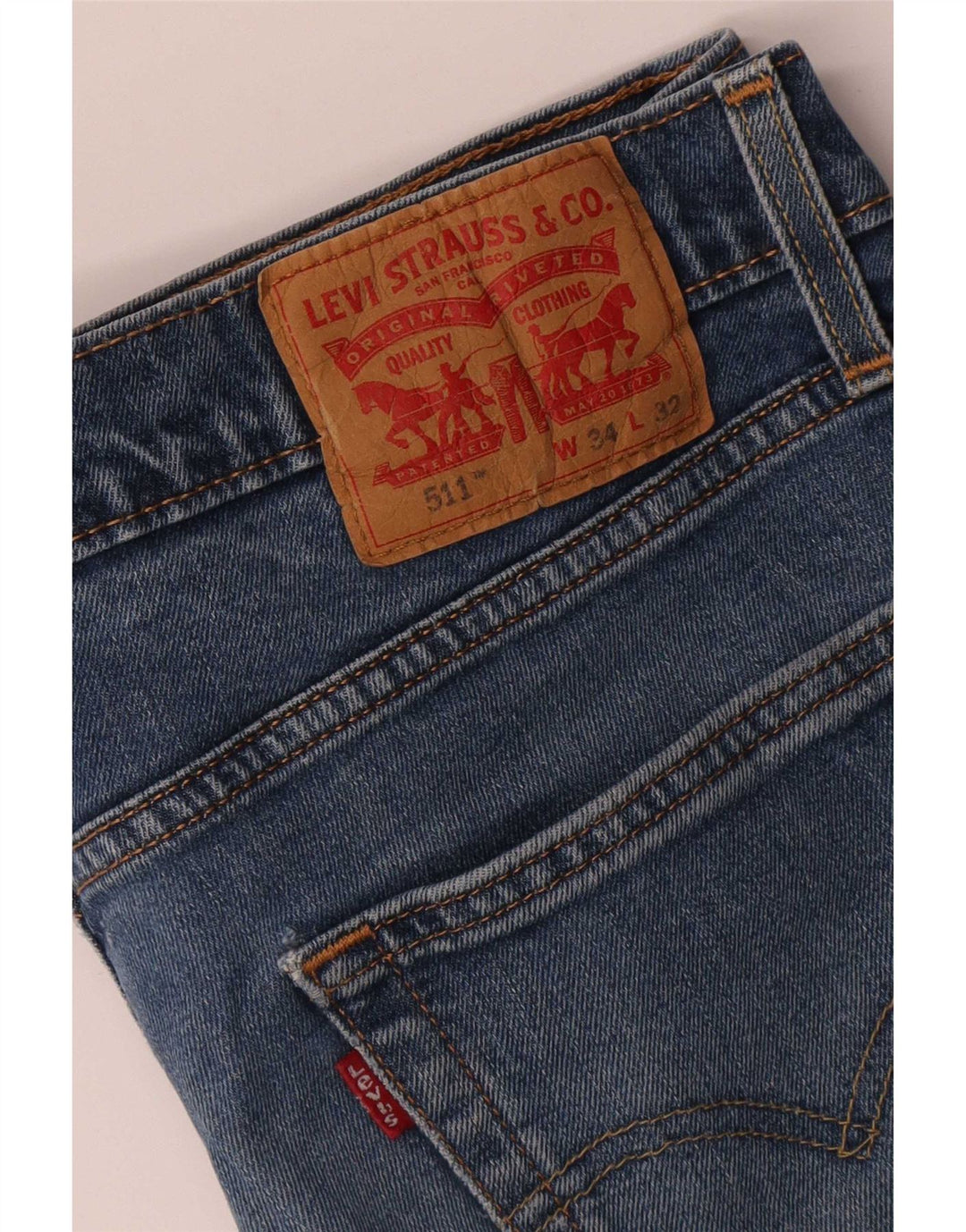 Levi's Jeans 511 slim da uomo W34 L30 cotone blu